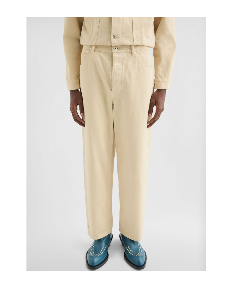 Jil Sander Logo-patch Jeans In Neutral