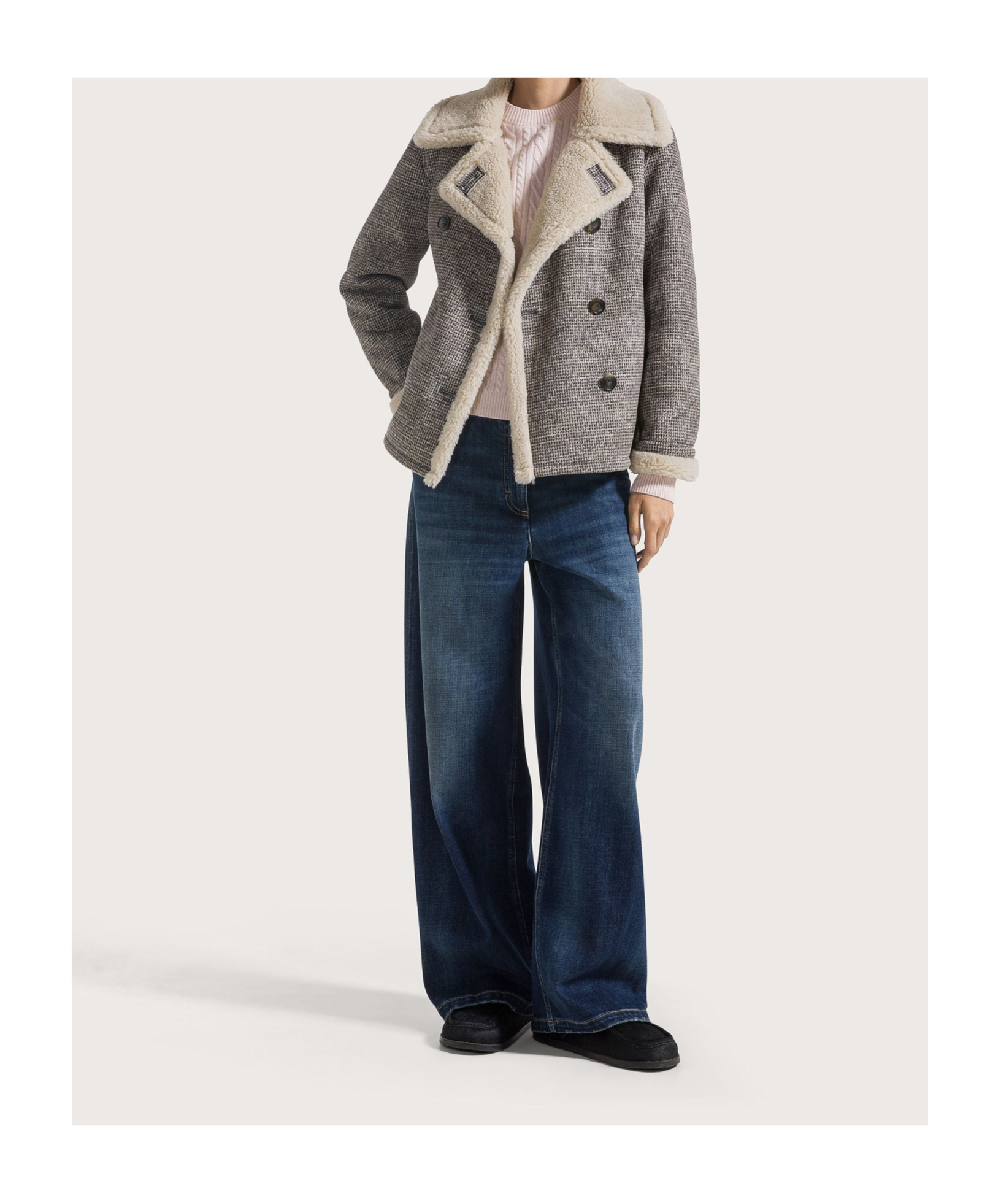 Seventy Double-breasted Jacket In Gray