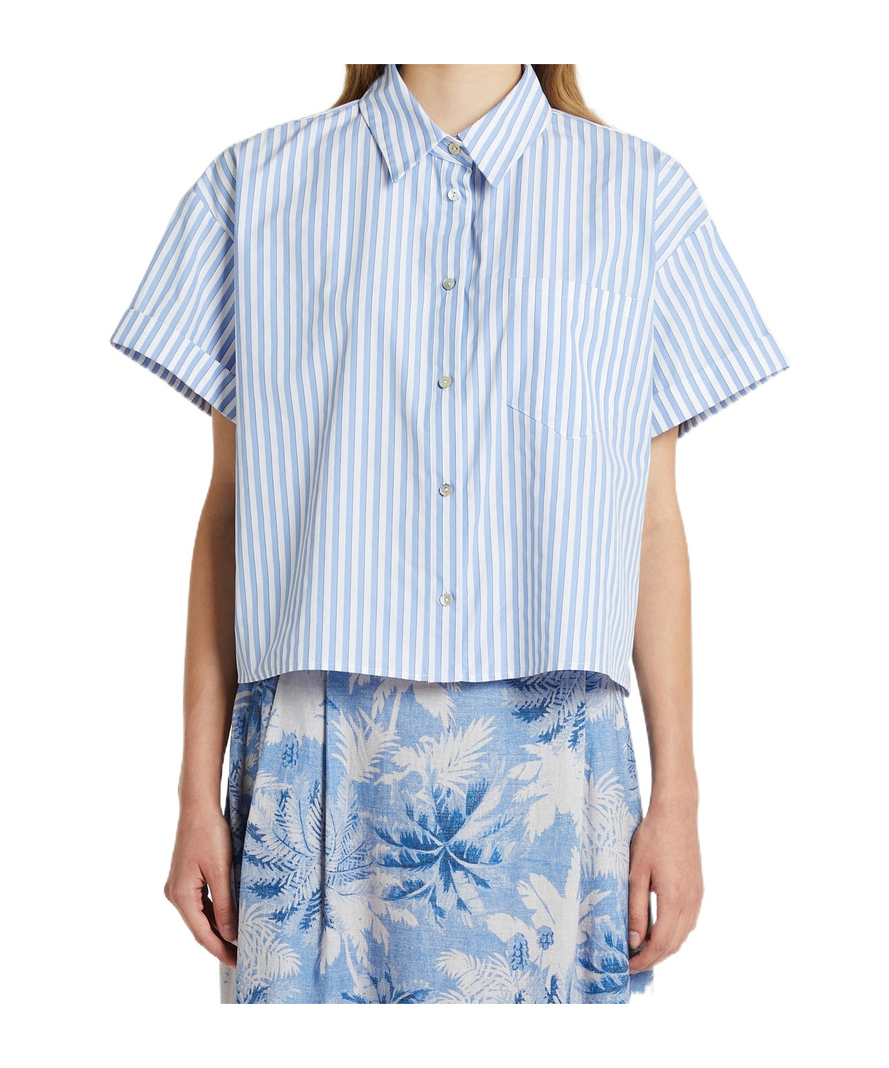 Shop Iblues Short-sleeved Shirt In Blue