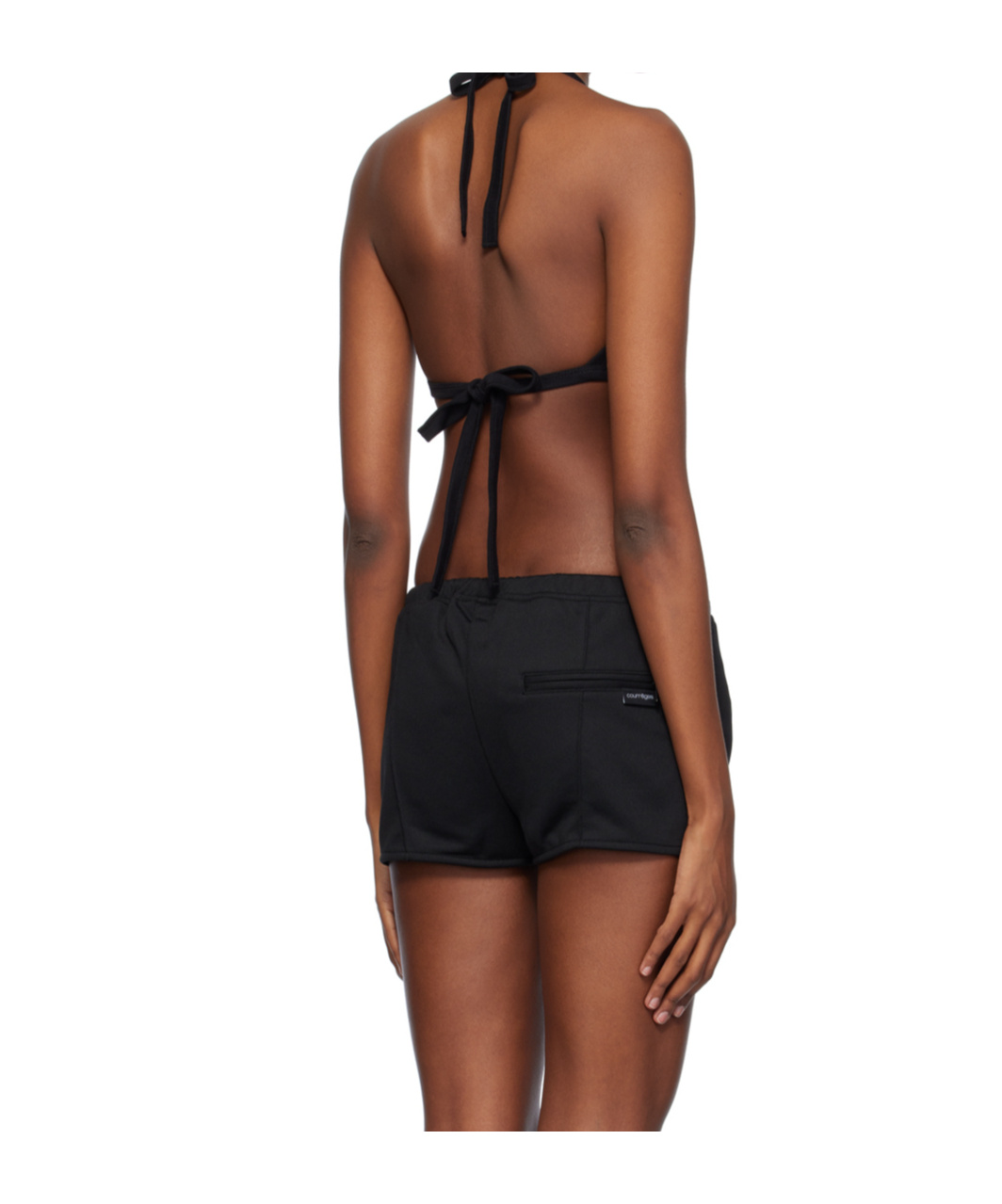 Courrèges Gray Buckle Bra