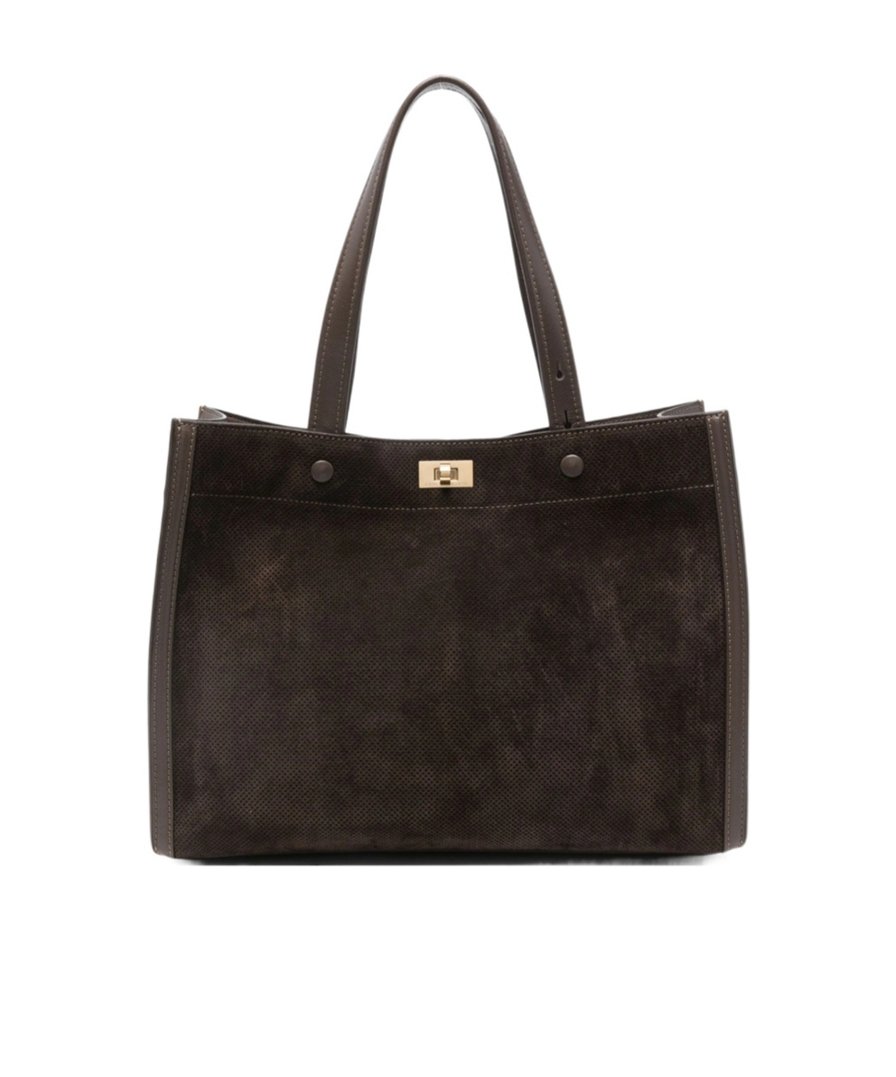 Anya Hindmarch Mortimer Panelled Tote Bag In Brown