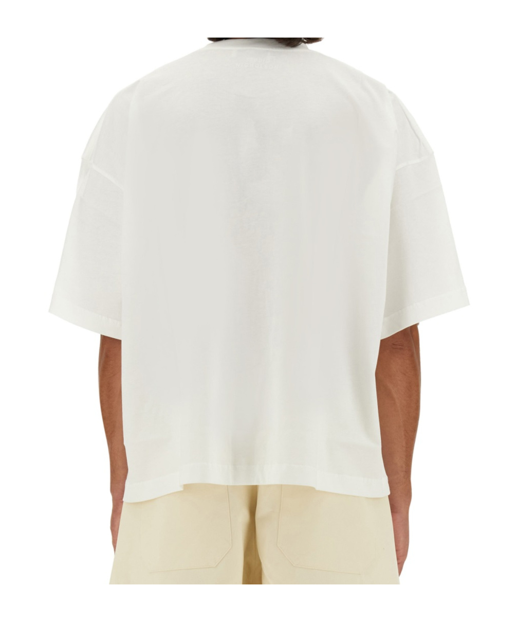 Studio Nicholson Basic Round Neck Short Sleeve T-shirt In White