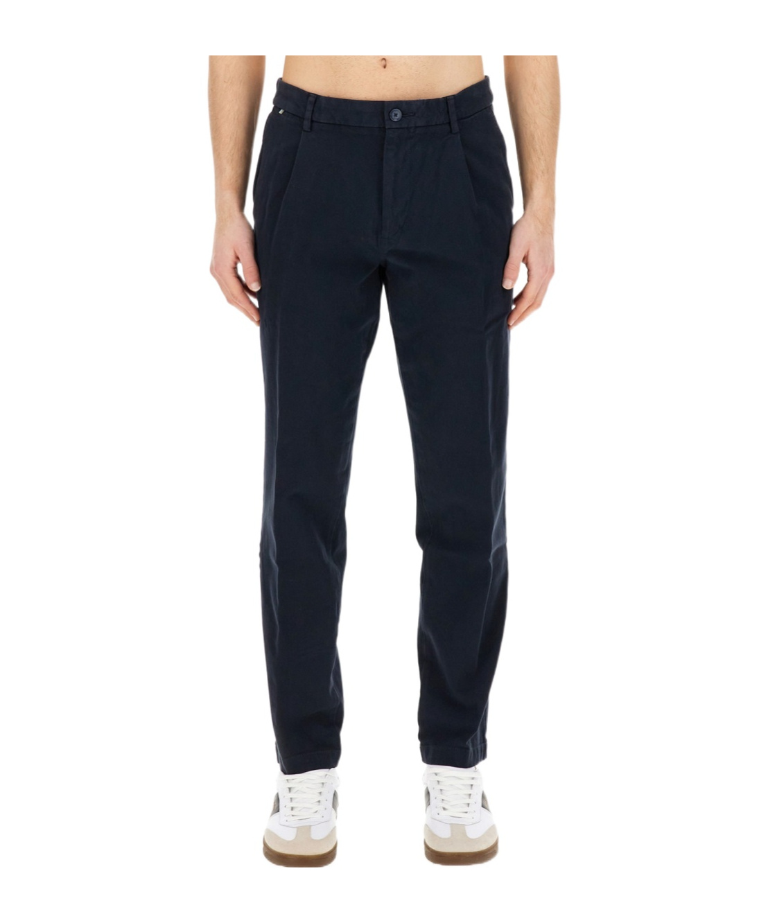 Hugo Boss Genius Tech Flannel Pants With Cinched Sidetabs In Black
