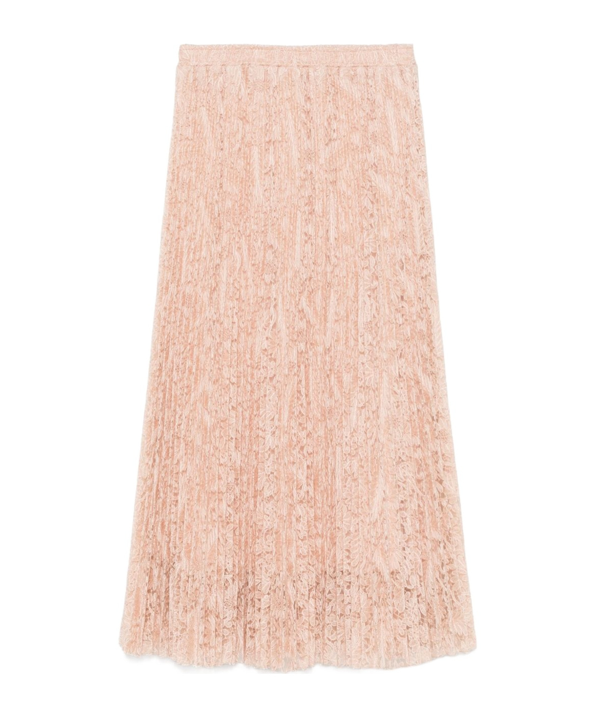 Shop Ermanno Scervino Floral-embroidered Midi Skirt