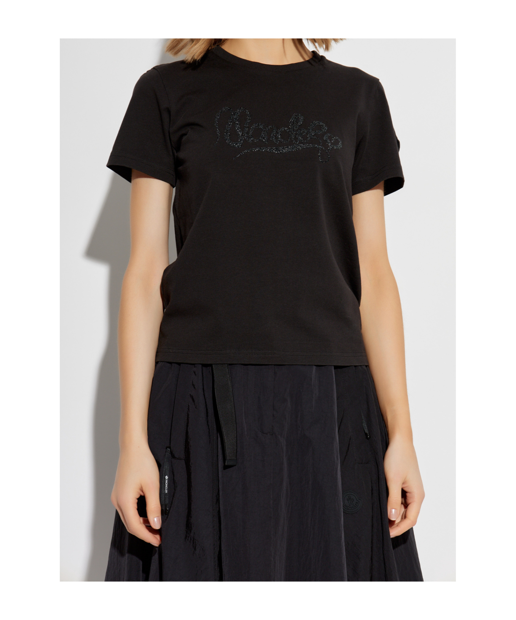 Moncler T-shirt In Black