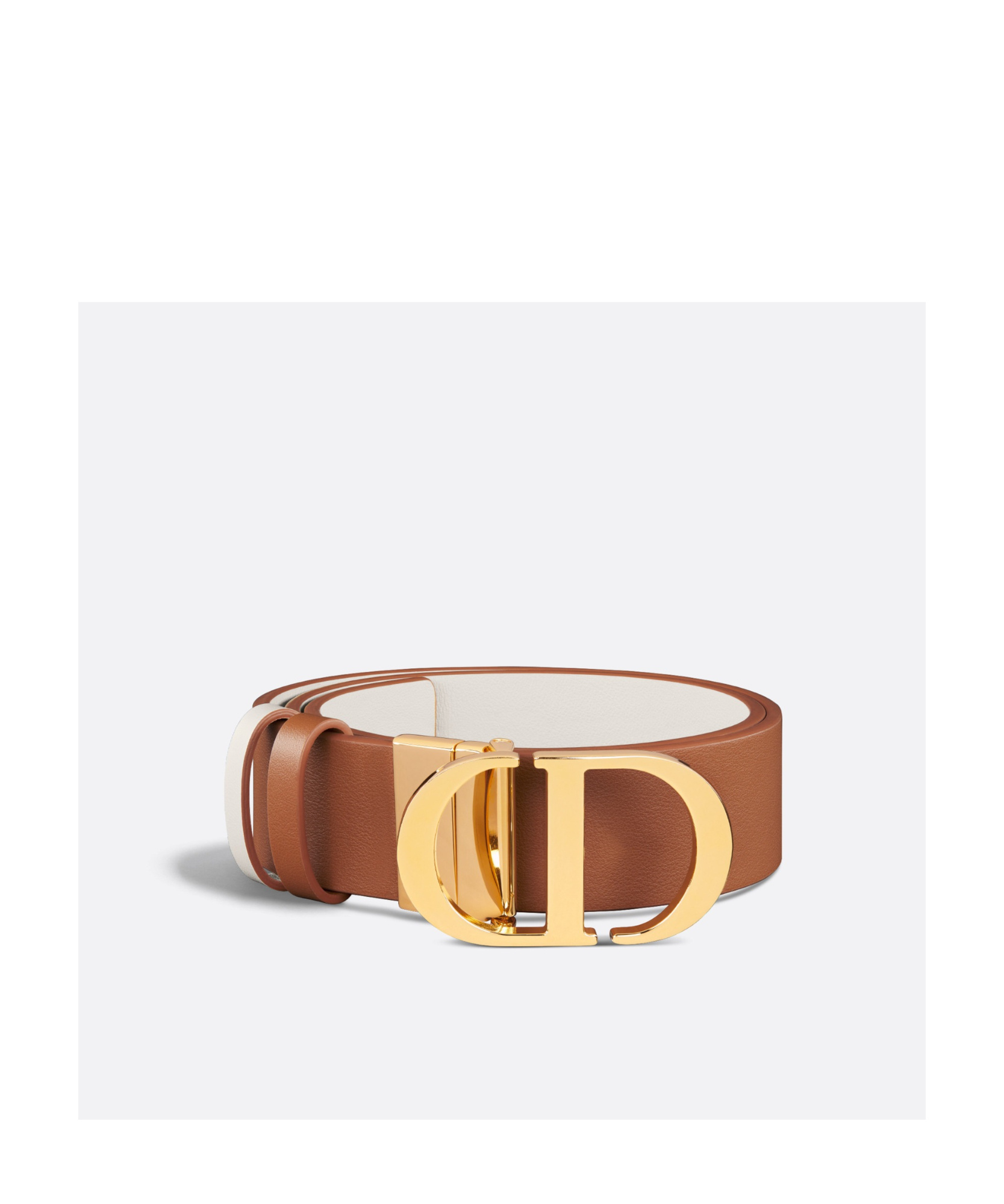 Dior 30 Montaigne Double-sided Belt In Brown
