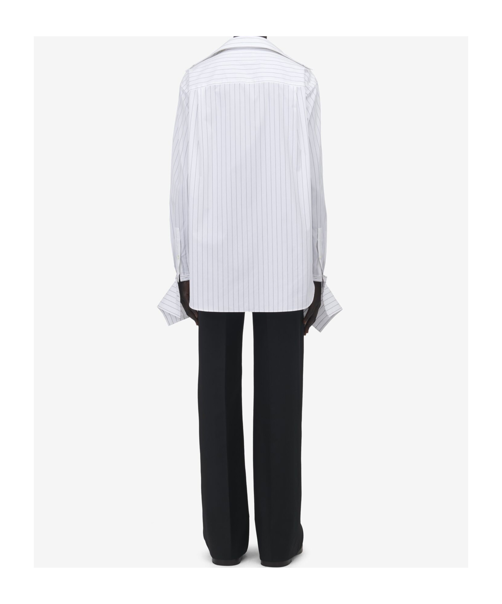 Alexander Mcqueen Wide-striped Shirt In White