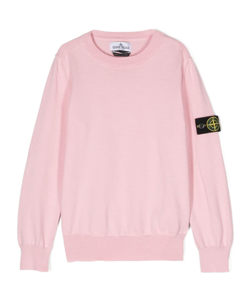 Stone Island Compass-badge Sweatshirt In Pink