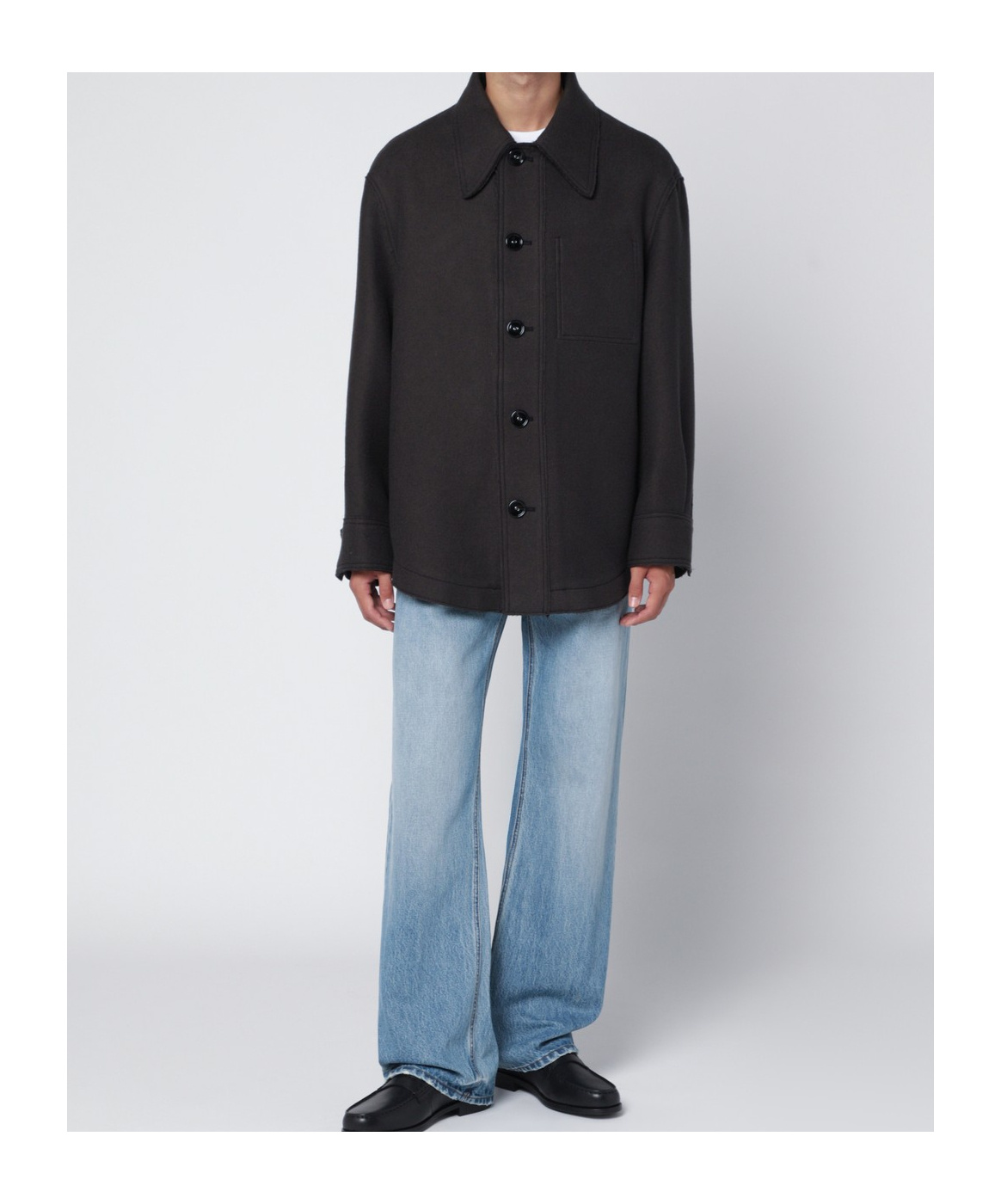 Ami Alexandre Mattiussi Long Sleeve Shirt In Black