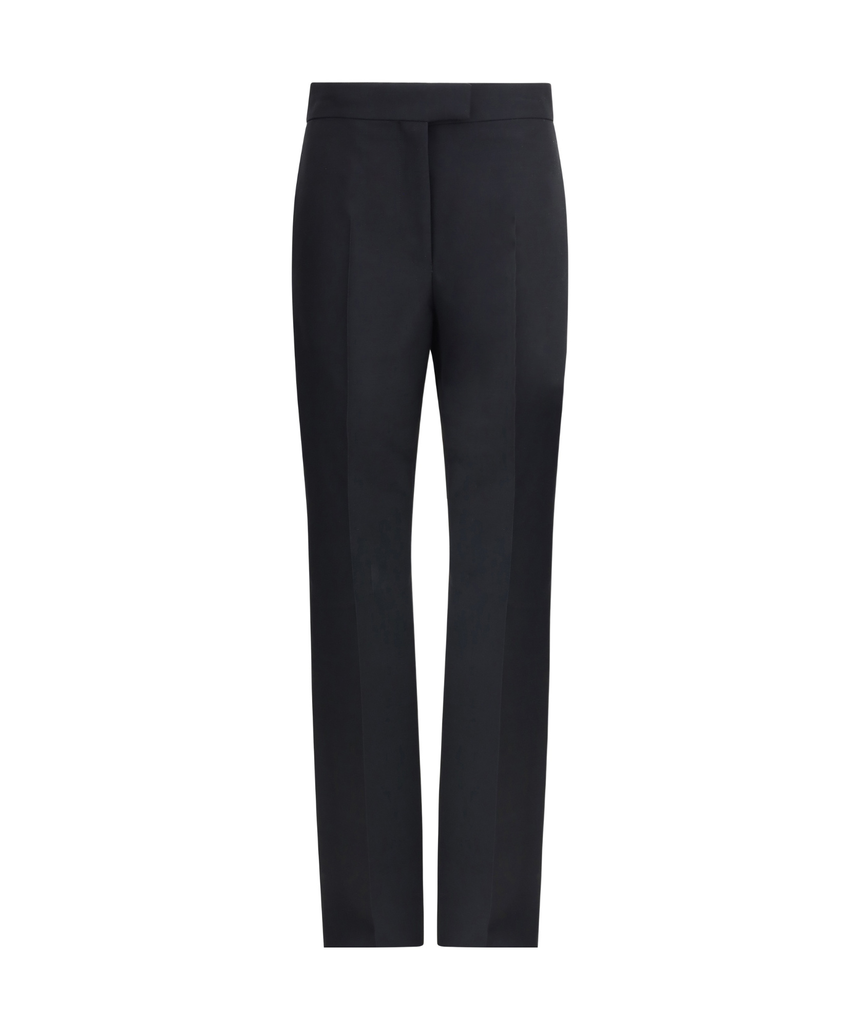 Ferragamo Wool Trousers With Belt Loops And Button Detail In Blue