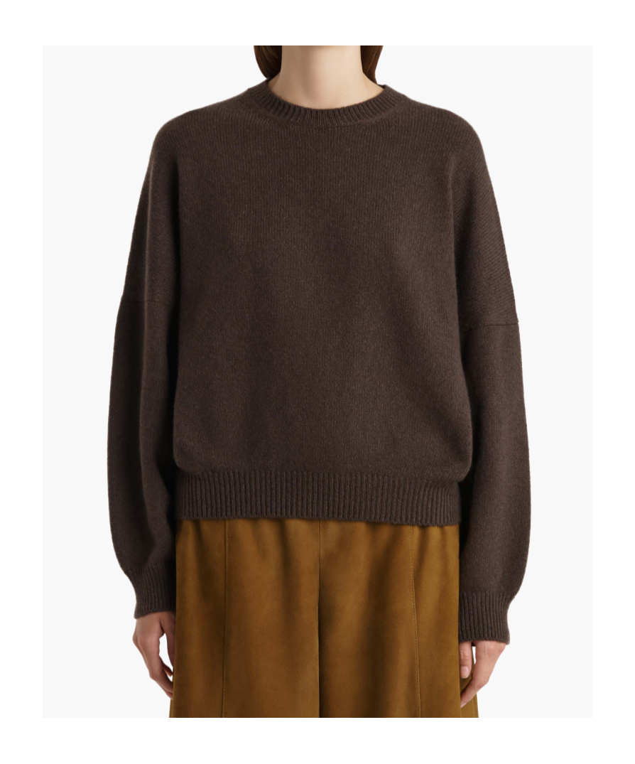 Khaite Margaux Sweater In Brown