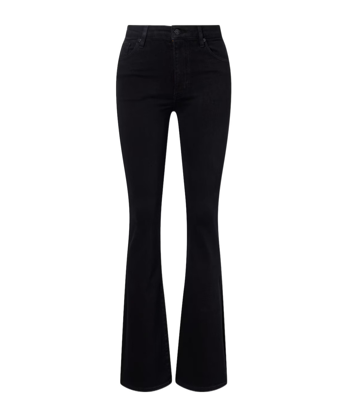 Frame Reboot High-rise Bootcut Jeans In Black