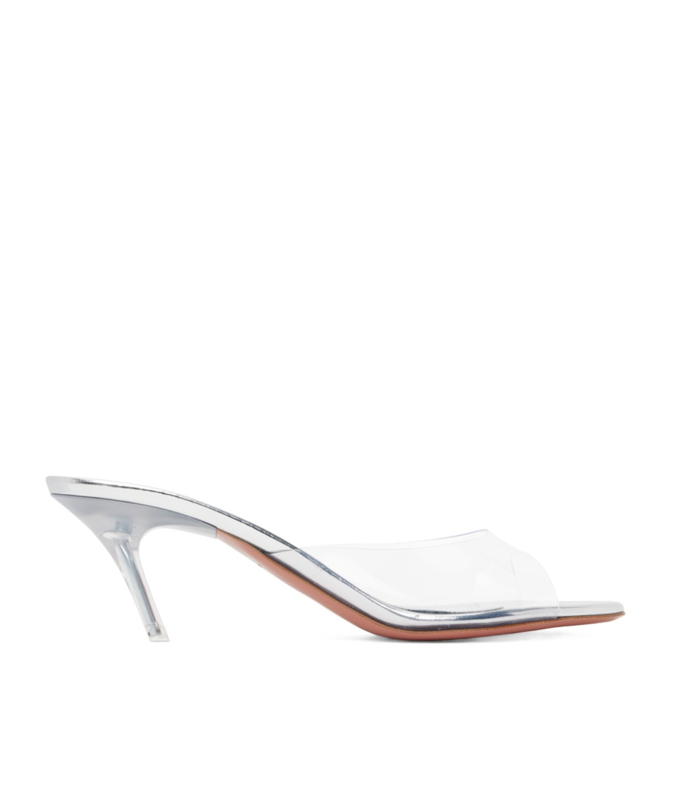 Amina Muaddi Alexa Slip-on Sandals In White