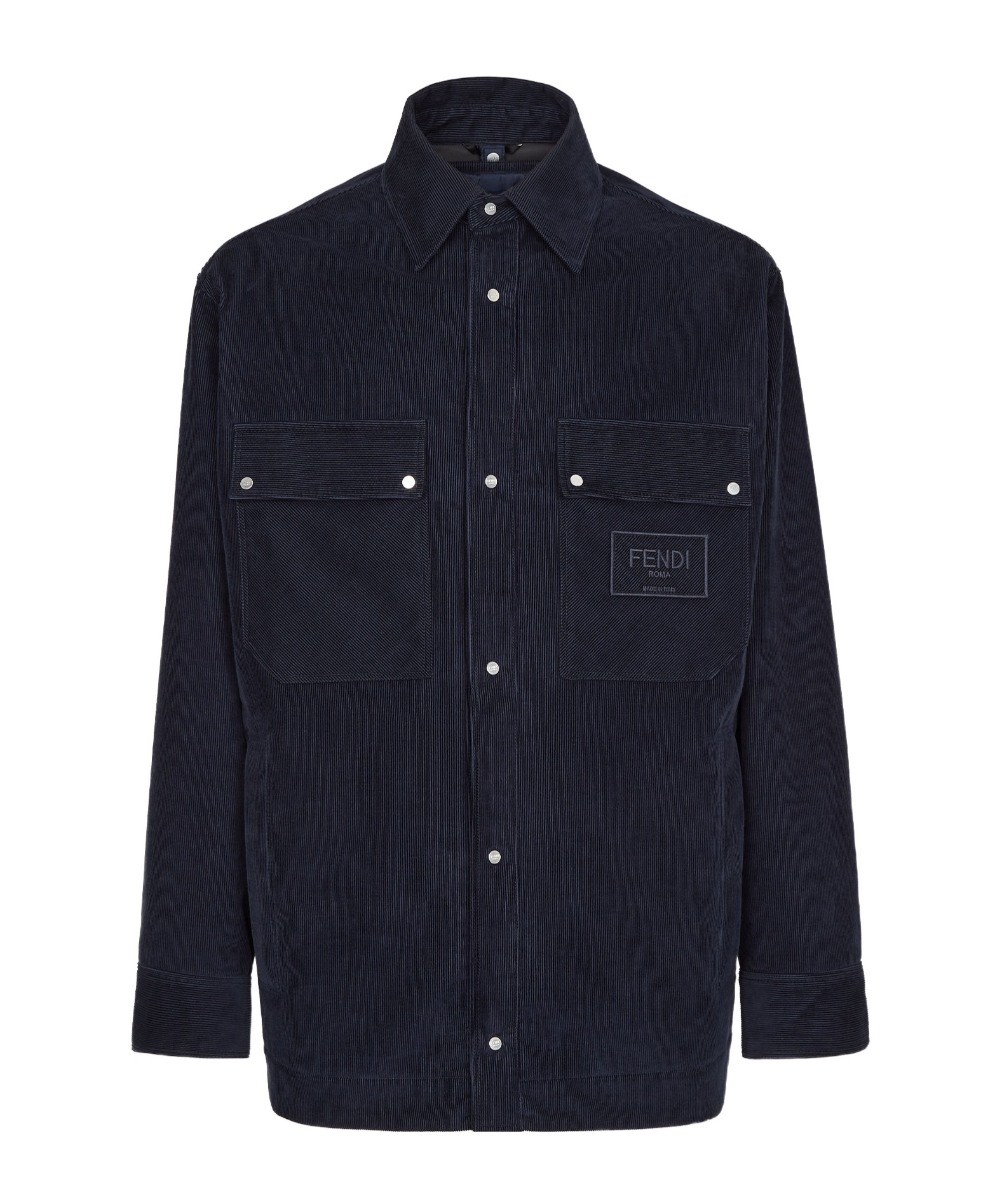 Fendi Long-sleeved Jacket In Black