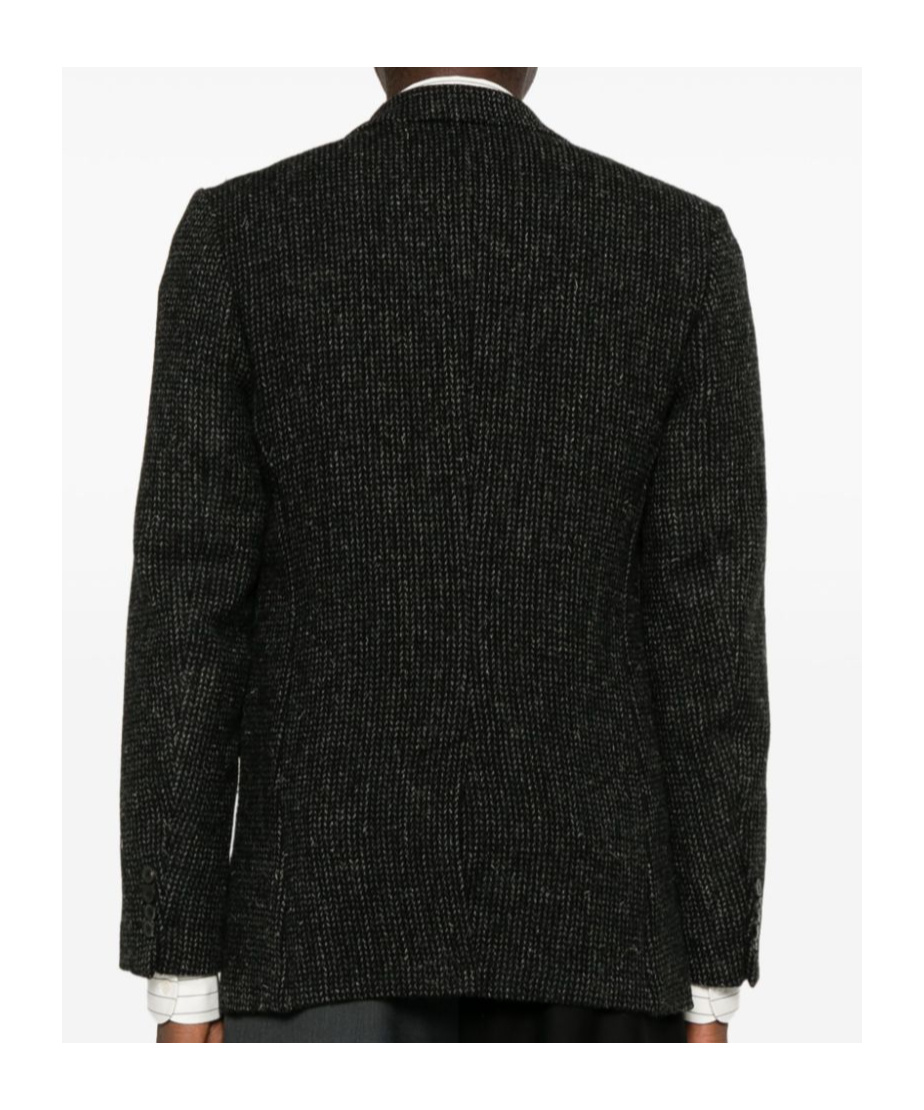 Dries Van Noten Long-sleeved Suit Coat In Black
