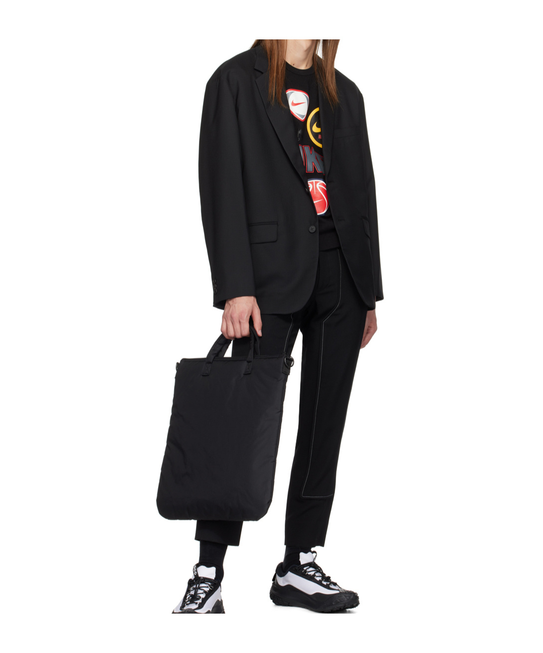 COMME DES GARÇONS DOUBLE HANDLE SHOULDER BAG