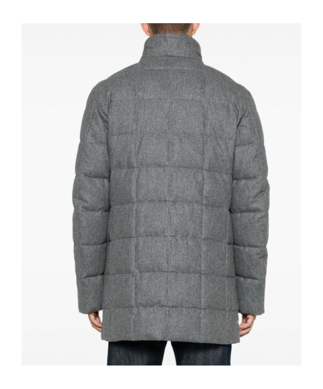 Fay Virgin Wool Coat In Gray