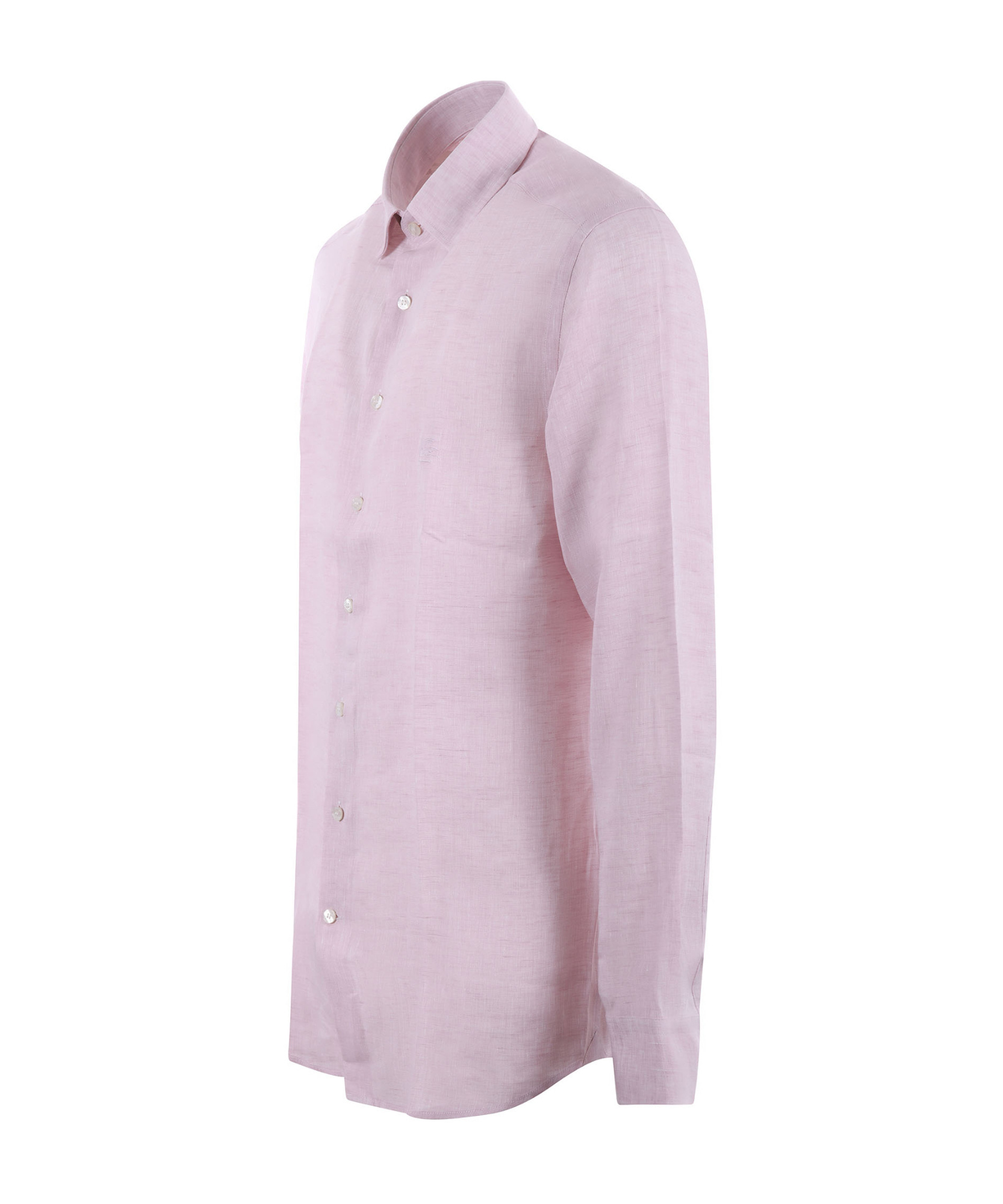 Etro Pegaso-embroidered Long-sleeved Shirt In Purple