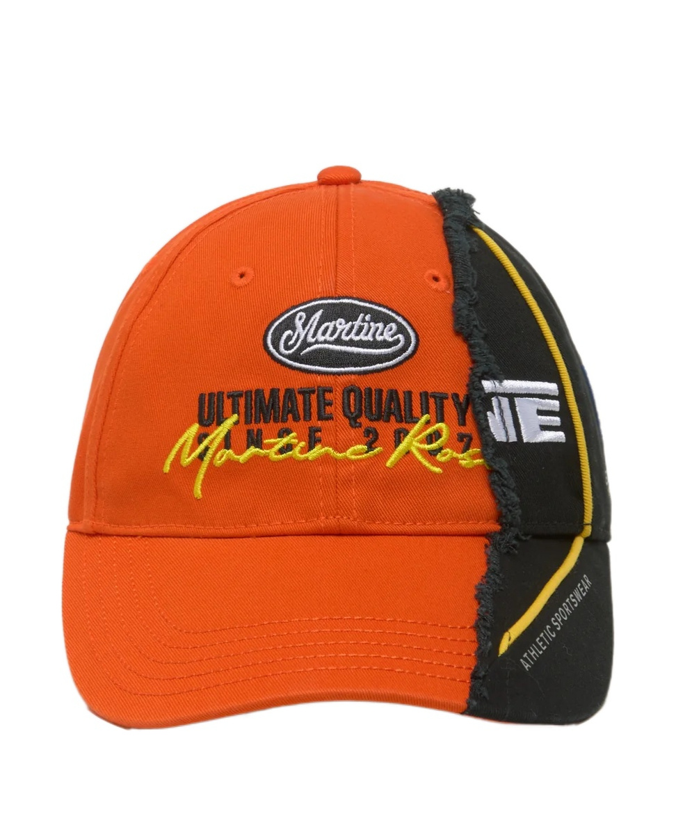 Martine Rose Collage Baseball Cap In Orange