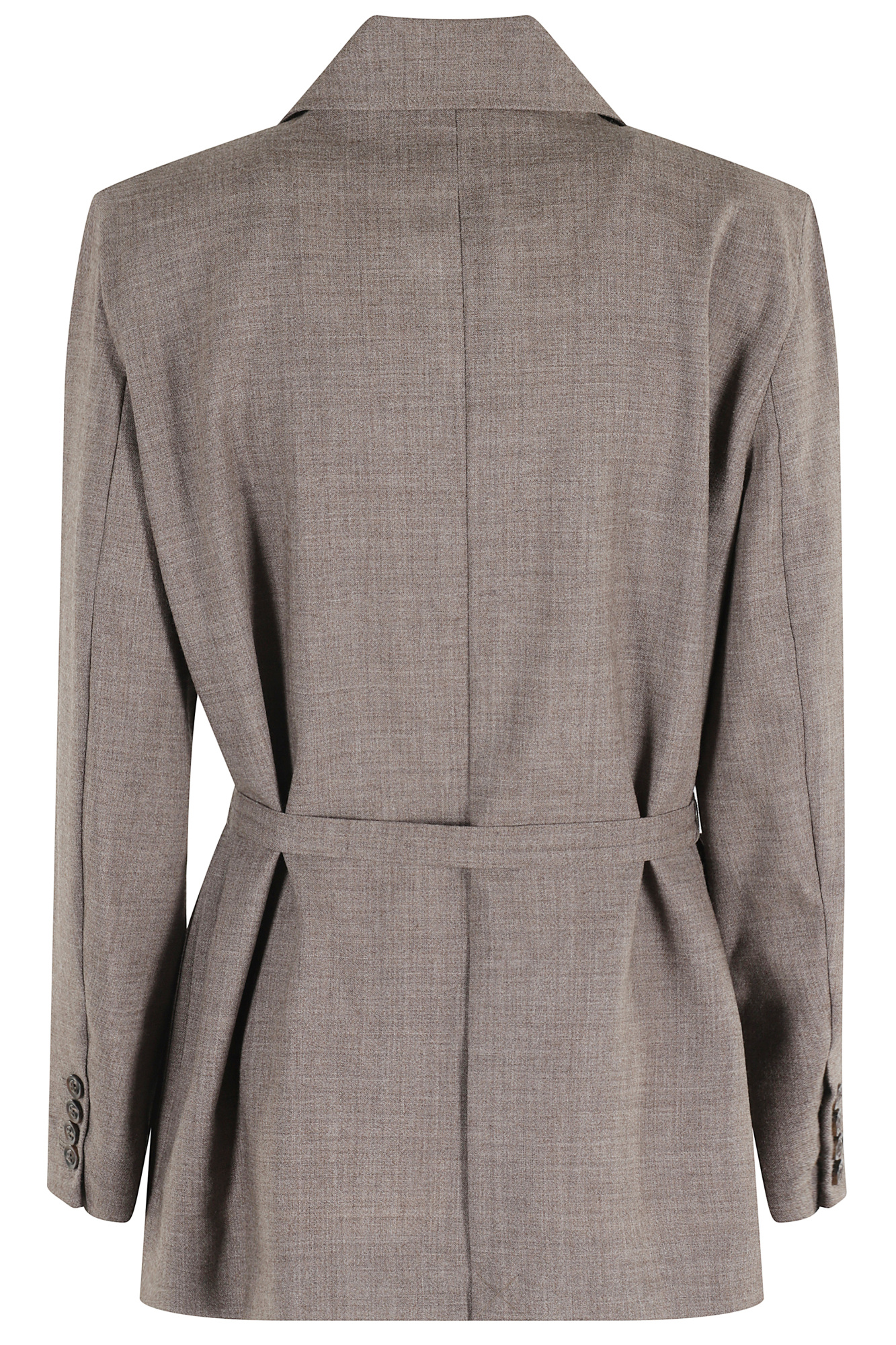 Soeur Straight Wool Jacket In Gray