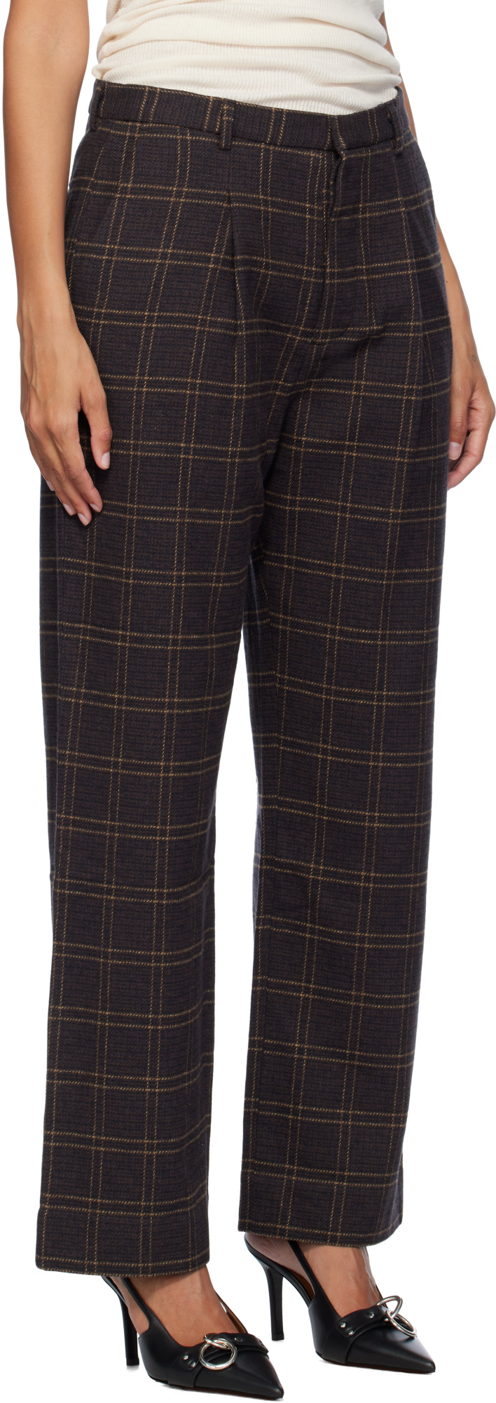 R13 Straight-leg Trousers In Black