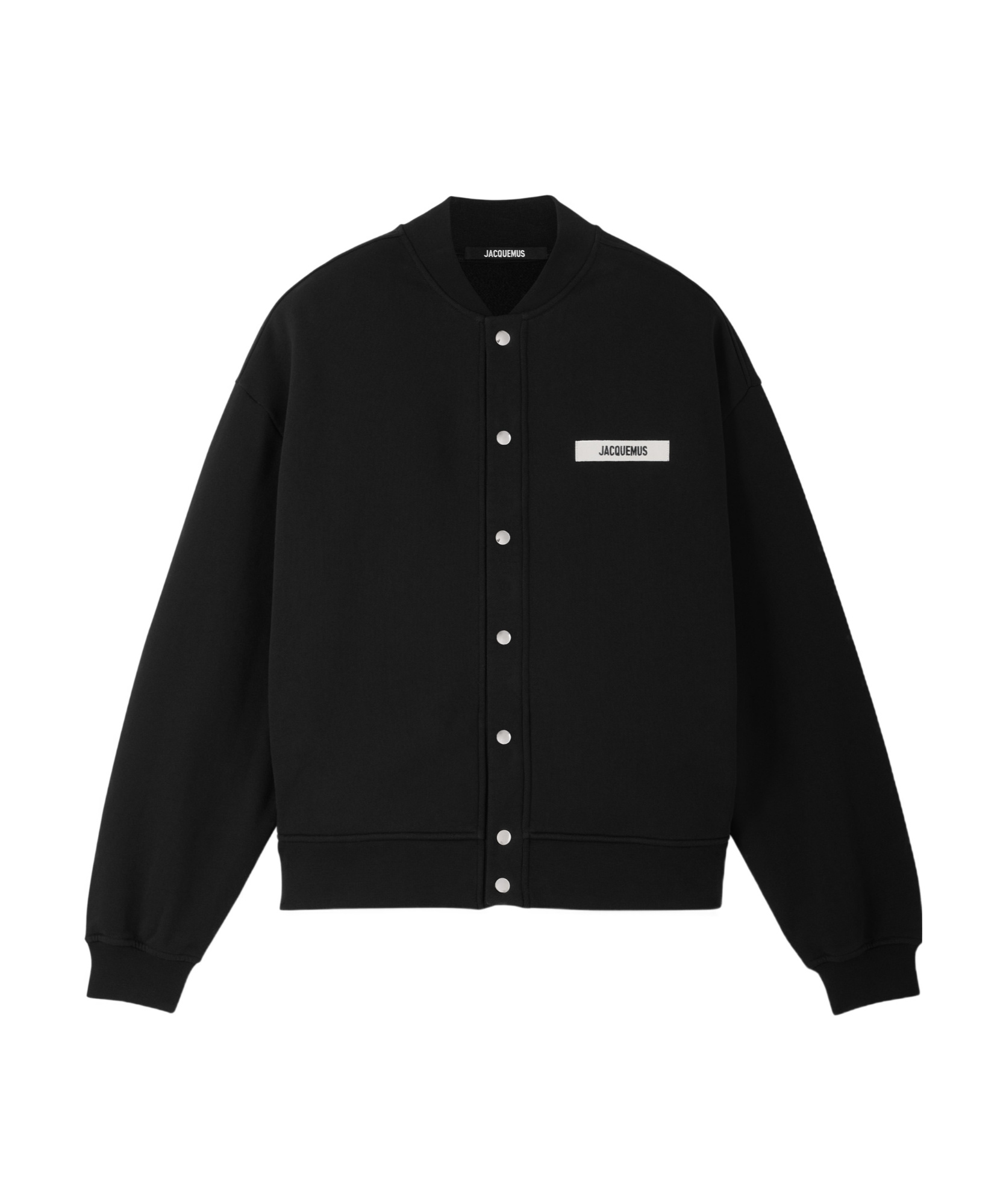 Jacquemus Le Cardigan Gros Grain In Black