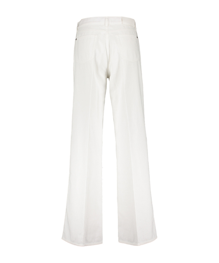 Shop 7 For All Mankind Lotta Flared Jeans In White