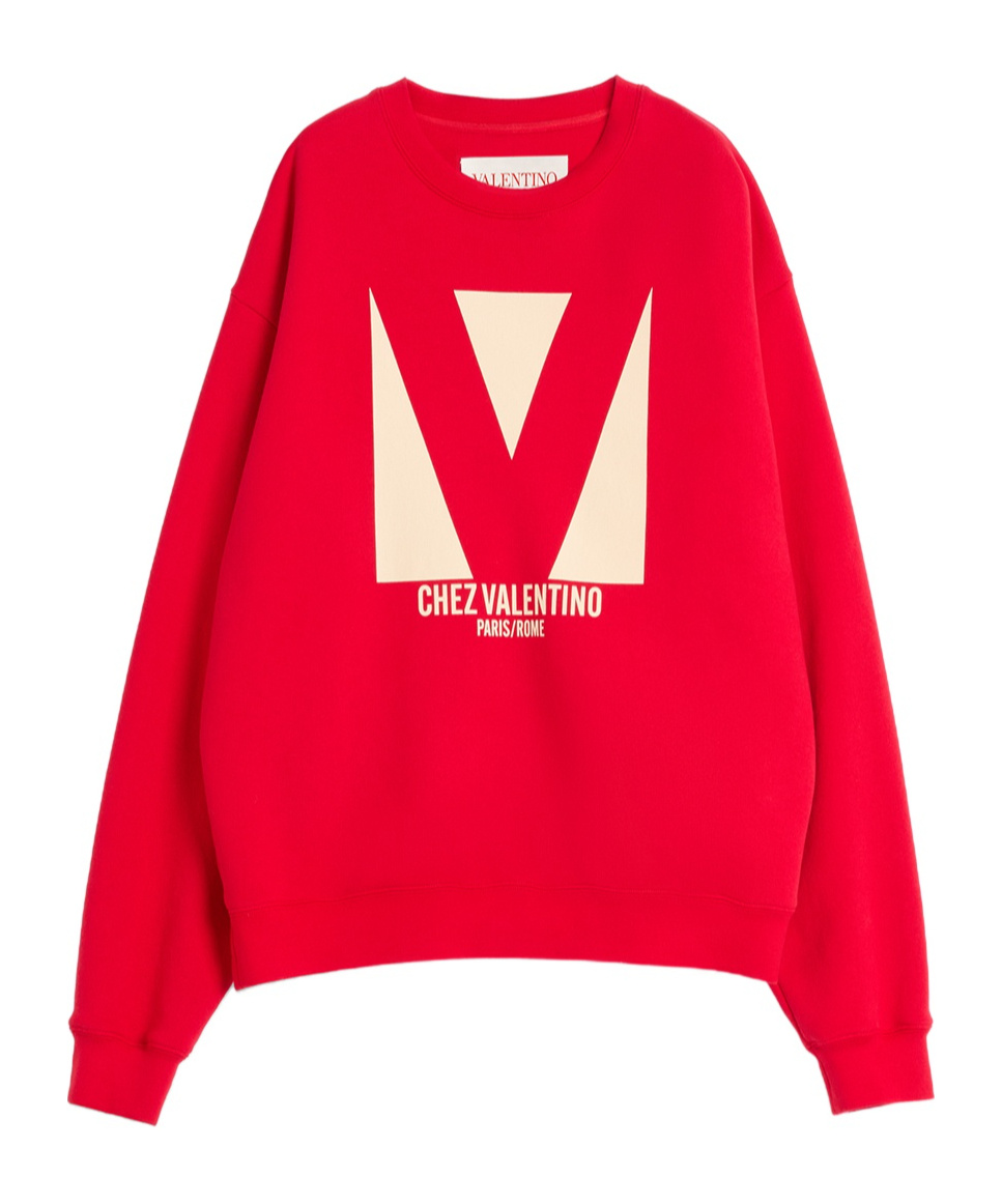 Valentino Sweatshirt Man In Red