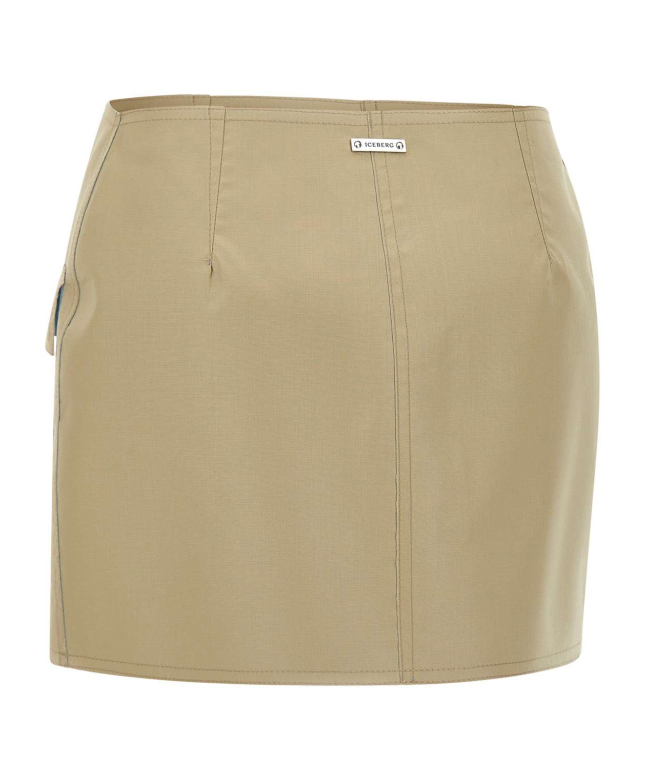 Iceberg Shape Mini Skirt In Nude