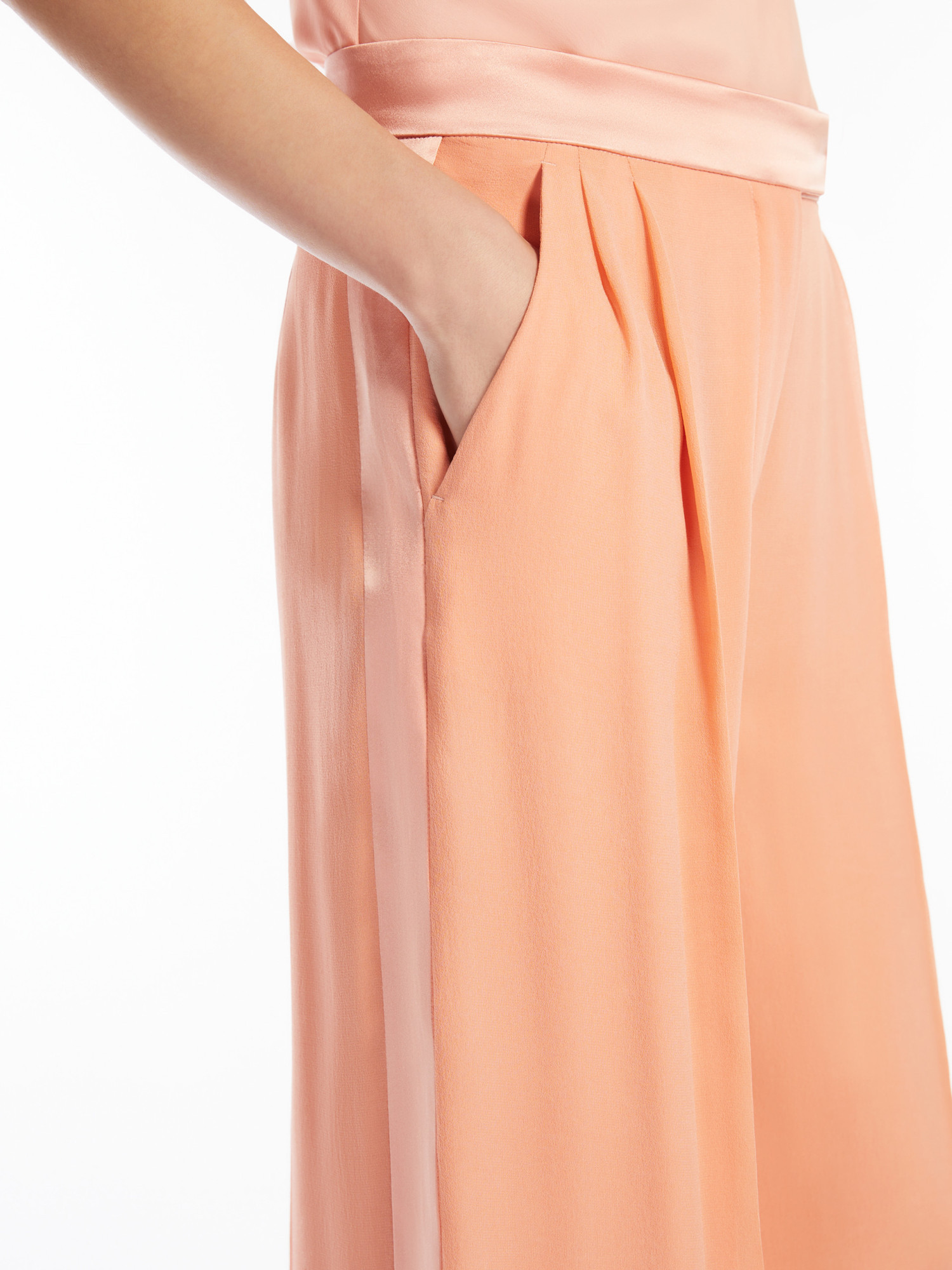 Max Mara Silk Georgette Trousers