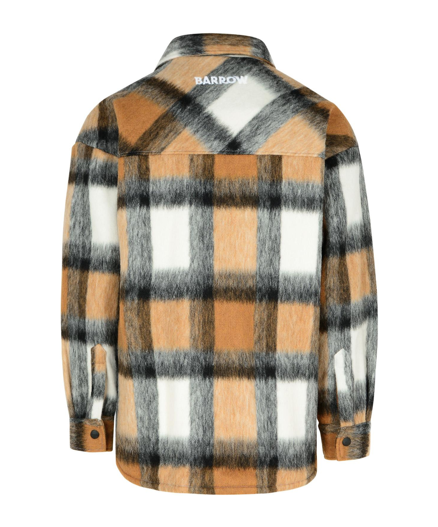 Barrow Checkered Wool Blend Jacket In Multicolor