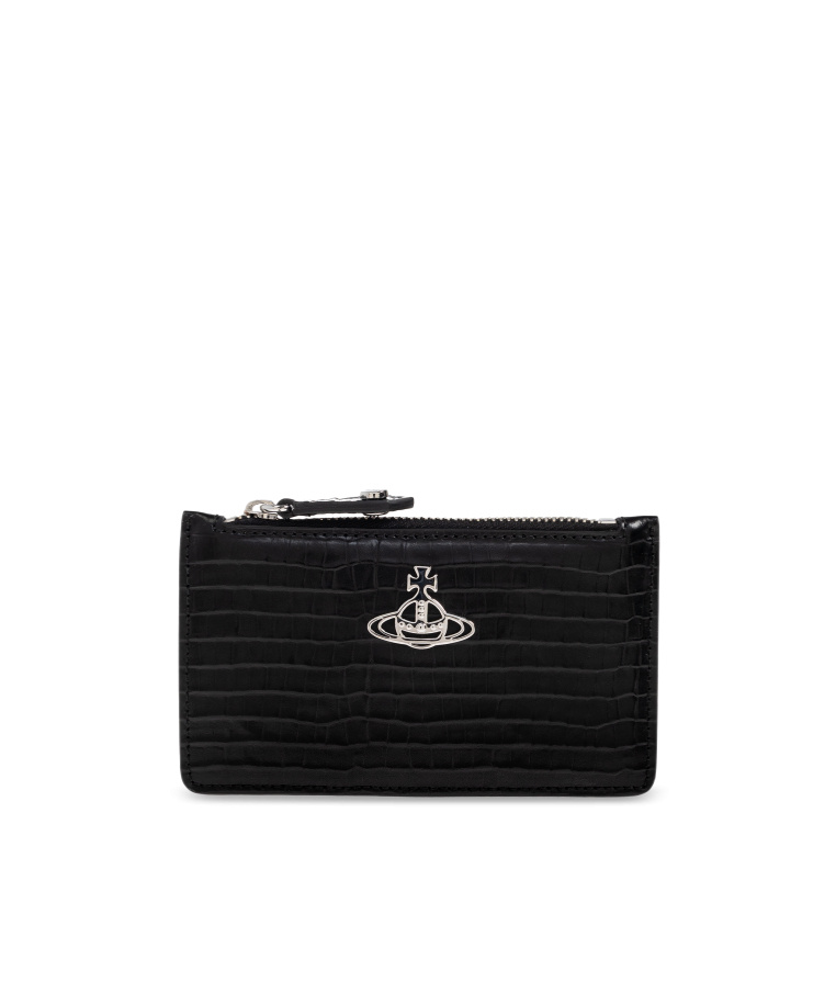 Vivienne Westwood Card Holder With Logo In Black
