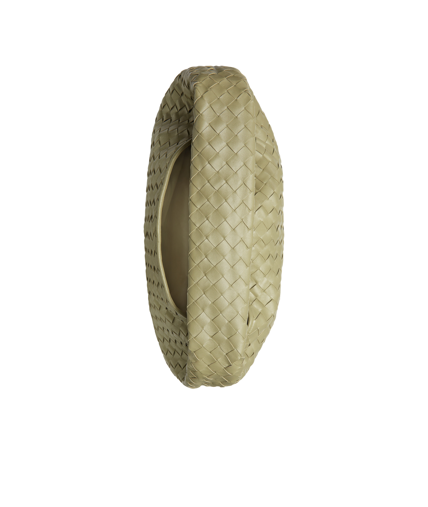 Bottega Veneta Hop Large Intrecciato Leather Tote In Green