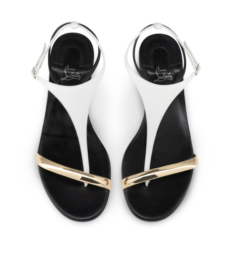 Christian Louboutin Athina Flat Sandals In Multi-color