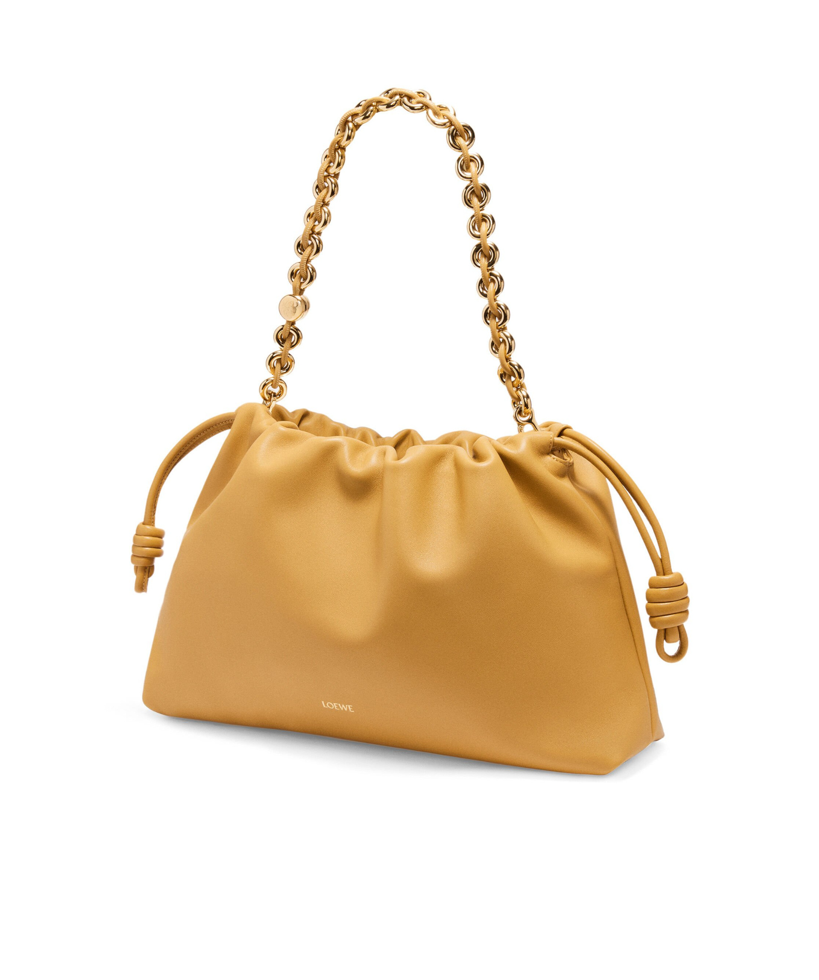 Loewe Large Flamenco Purse In Mellow Nappa Lambskin In Brown