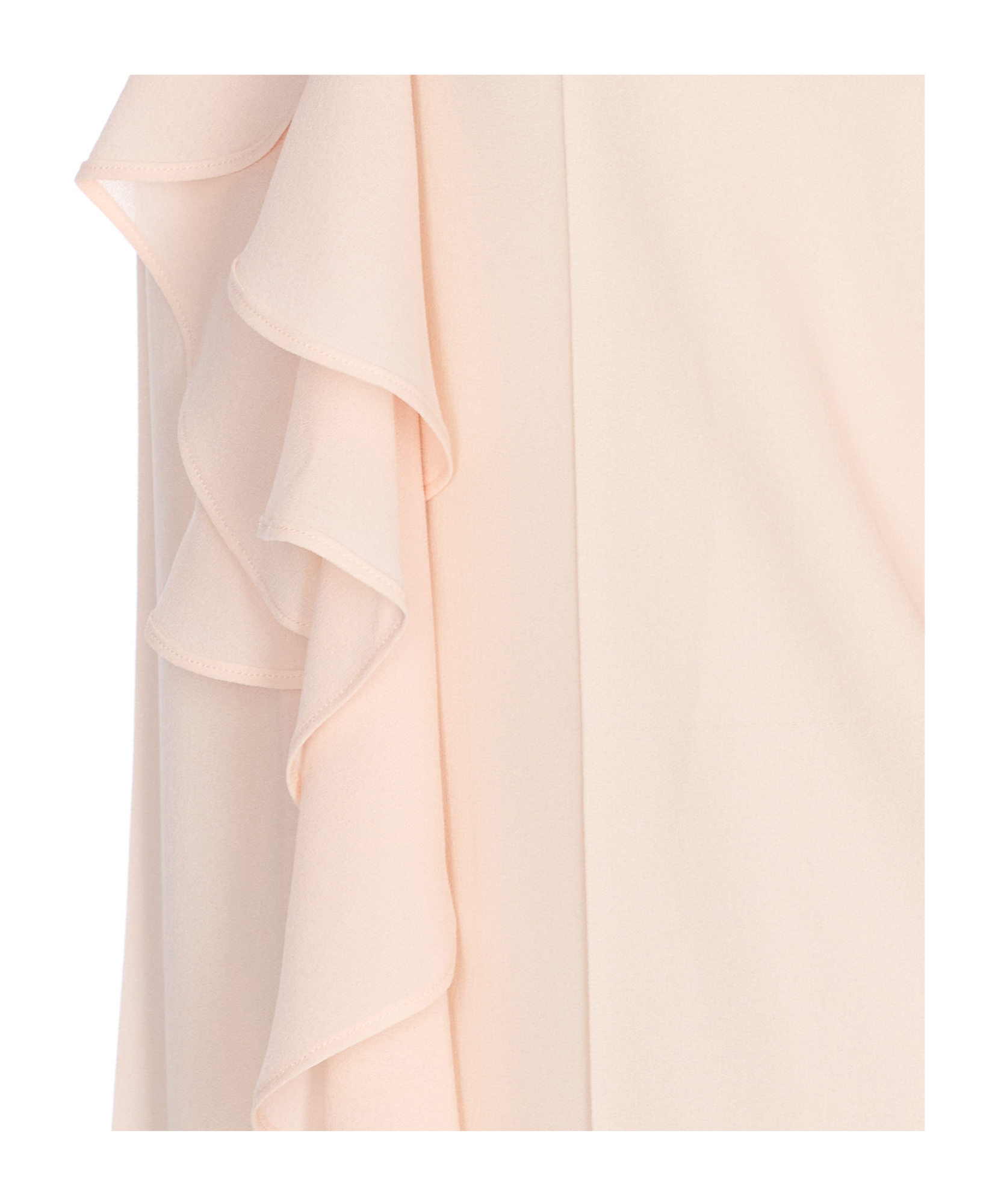 Alexander Mcqueen Ruffled Front Long Sleeves Top In Pink