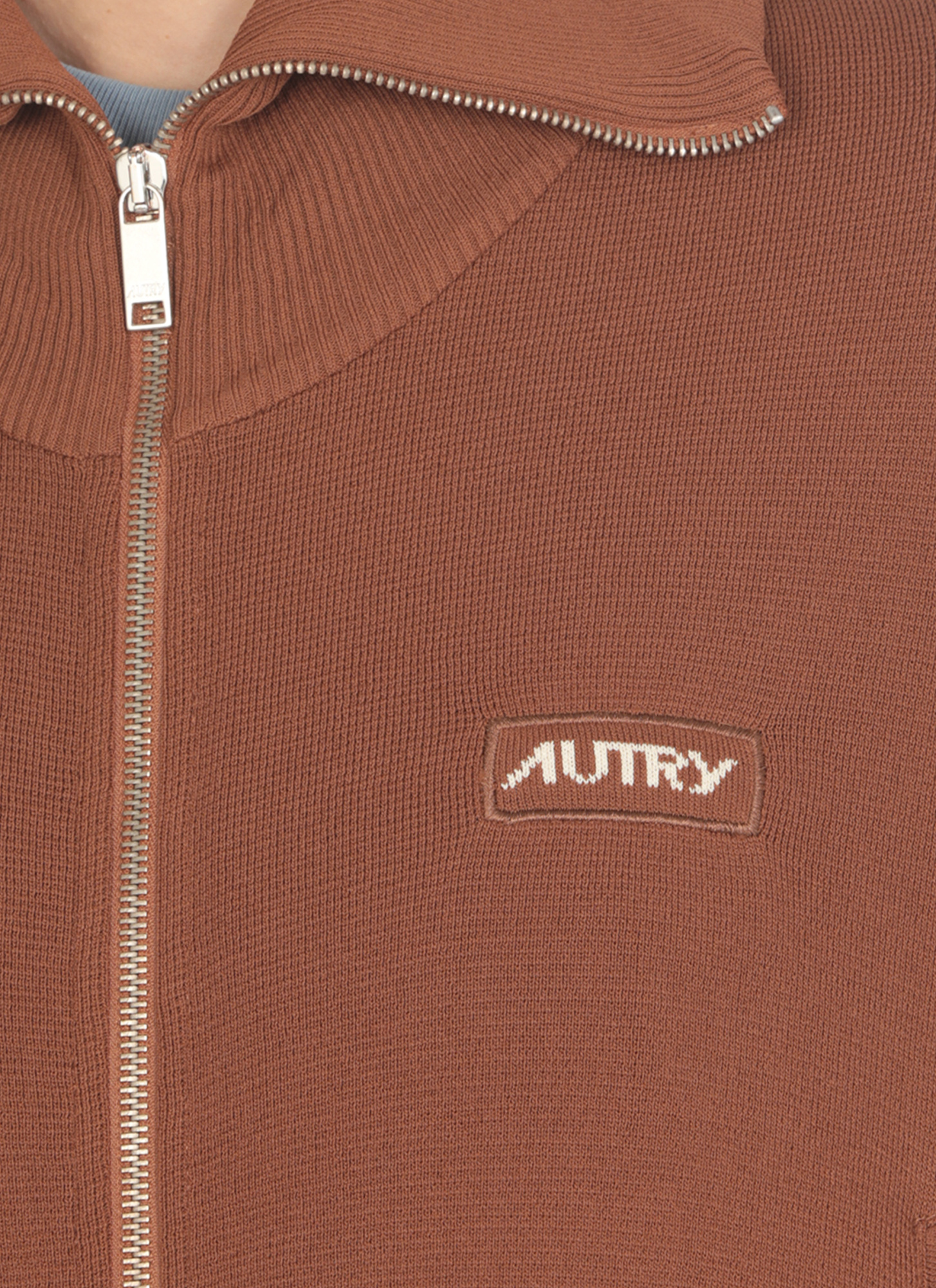 Autry Logo-patch Jacket In Brown