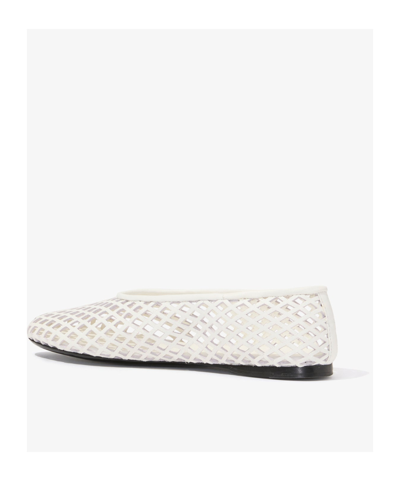 Shop Proenza Schouler Tee Perforated Ballerina Shoes In White