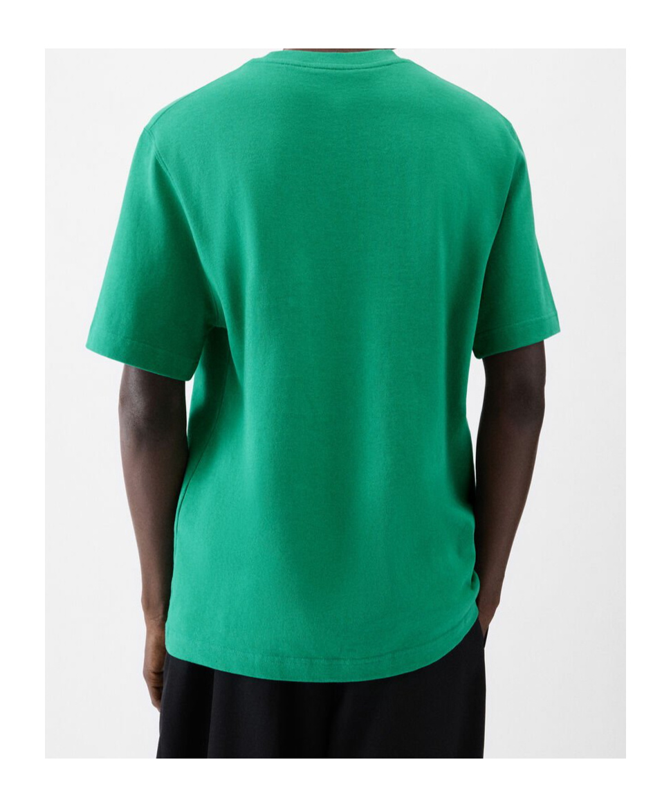 Jacquemus Grosgrain Logo T-shirt In Green