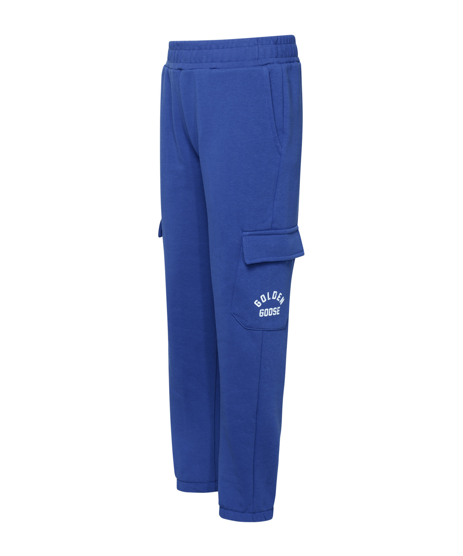 Golden Goose Logo-print Cotton Track Pants In Blue