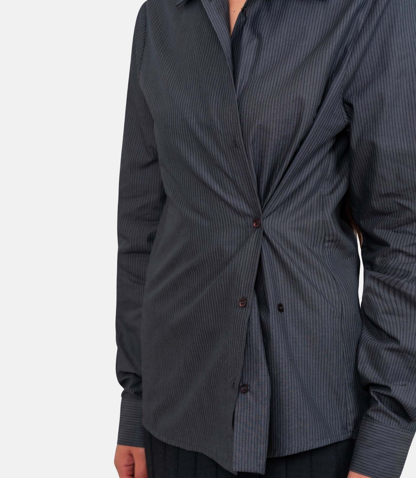 Paloma Wool Asymmetric Long-sleeve Shirt In Gray