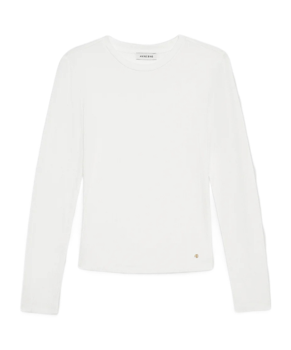 Shop Anine Bing Jo T-shirt In White