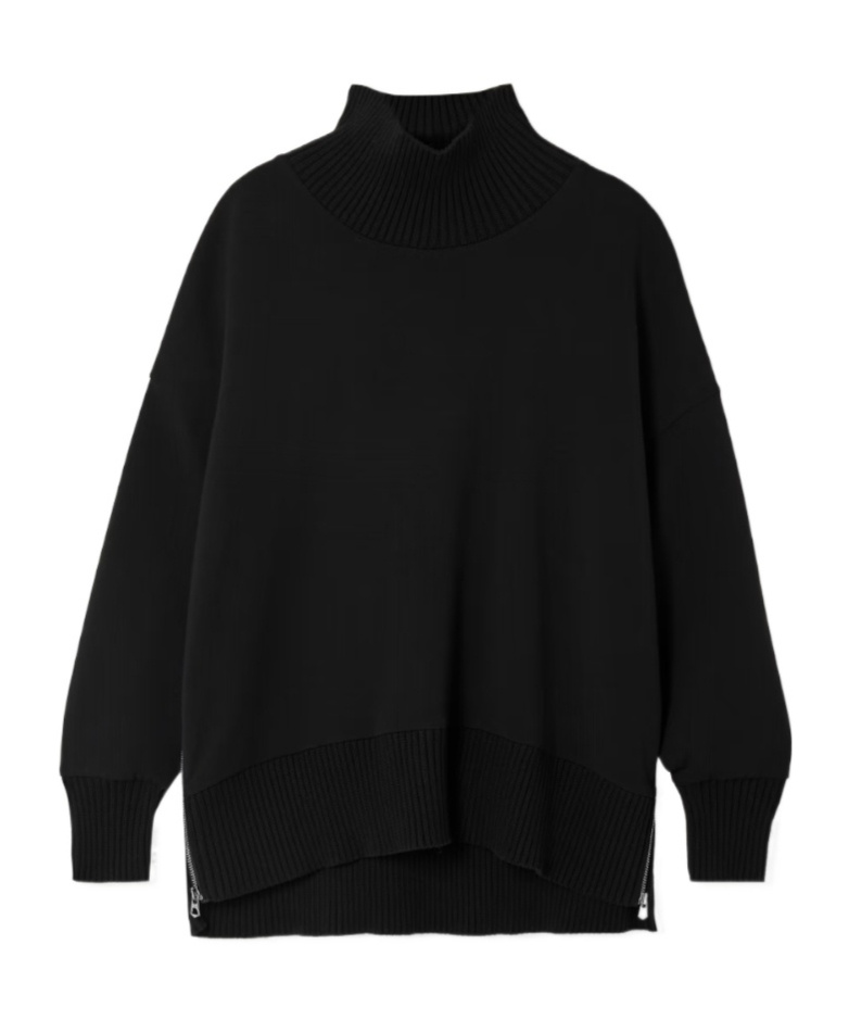 Varley Barker Zip-detail Sweatshirt In Black