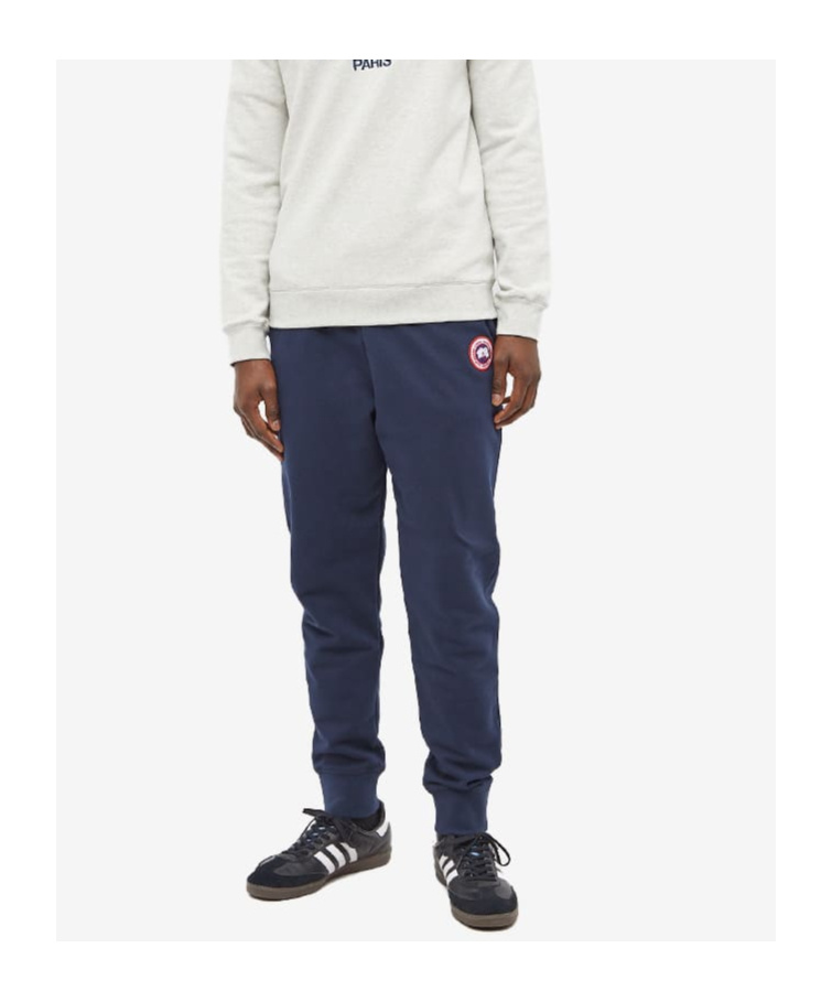 Canada Goose Huron Organic-cotton Jersey Track Pants In Blue