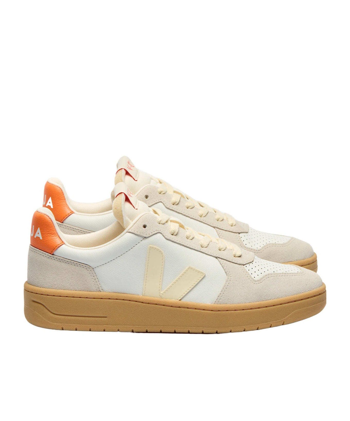 Veja Sneaker V82 Natural V Beig Talon Naranja In Brown