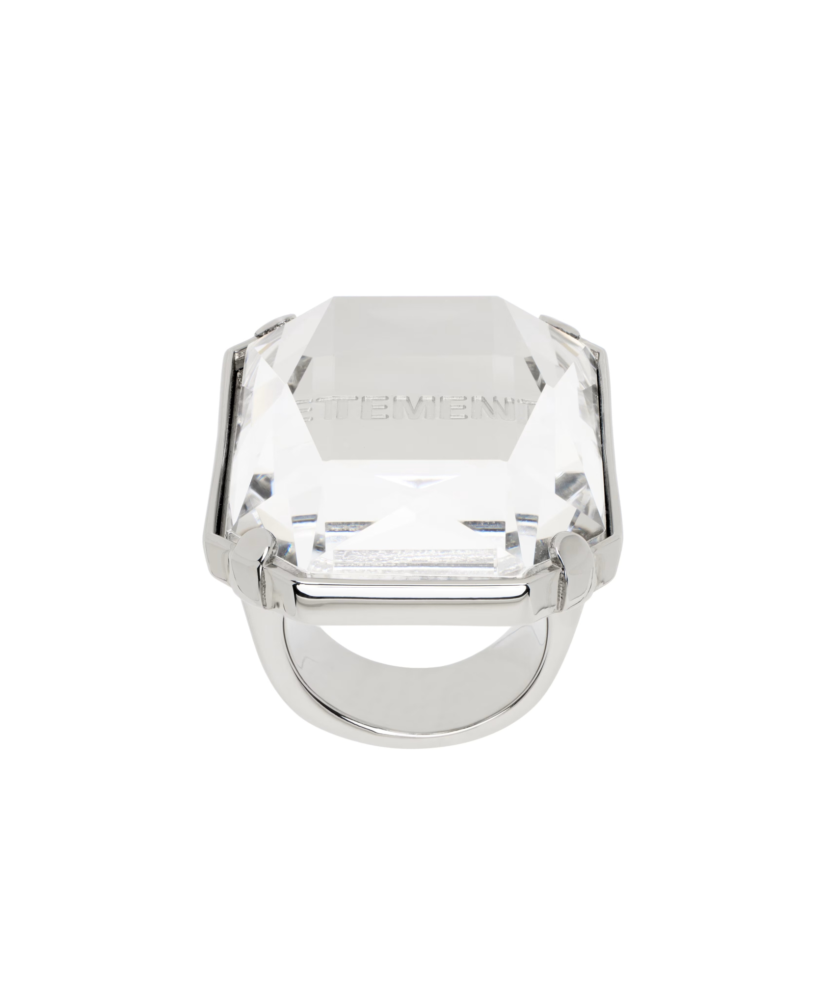 Vetements Logo Ring In White