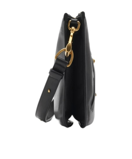 Shop Burberry Shield Twin Bag In Black