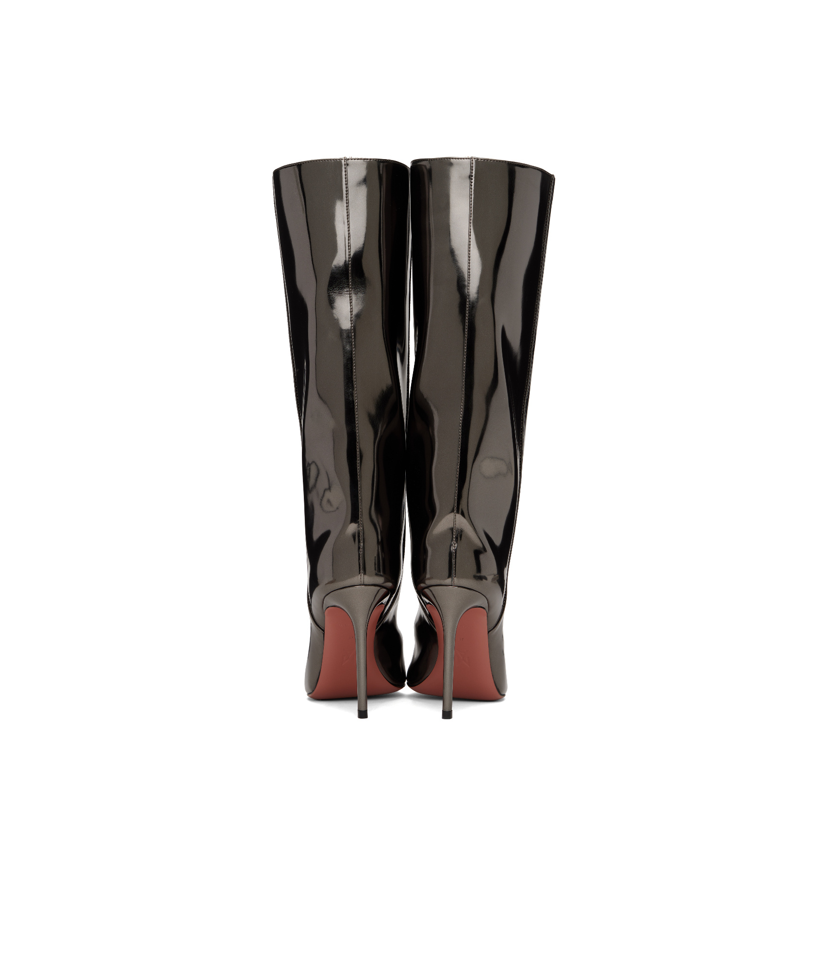 Amina Muaddi Pointed Short Boots In Black