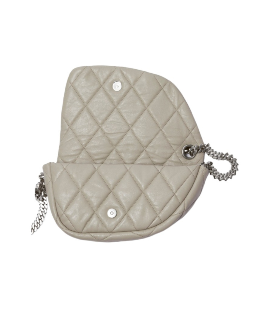 Burberry Shield Chain-link Shoulder Bag In Nude