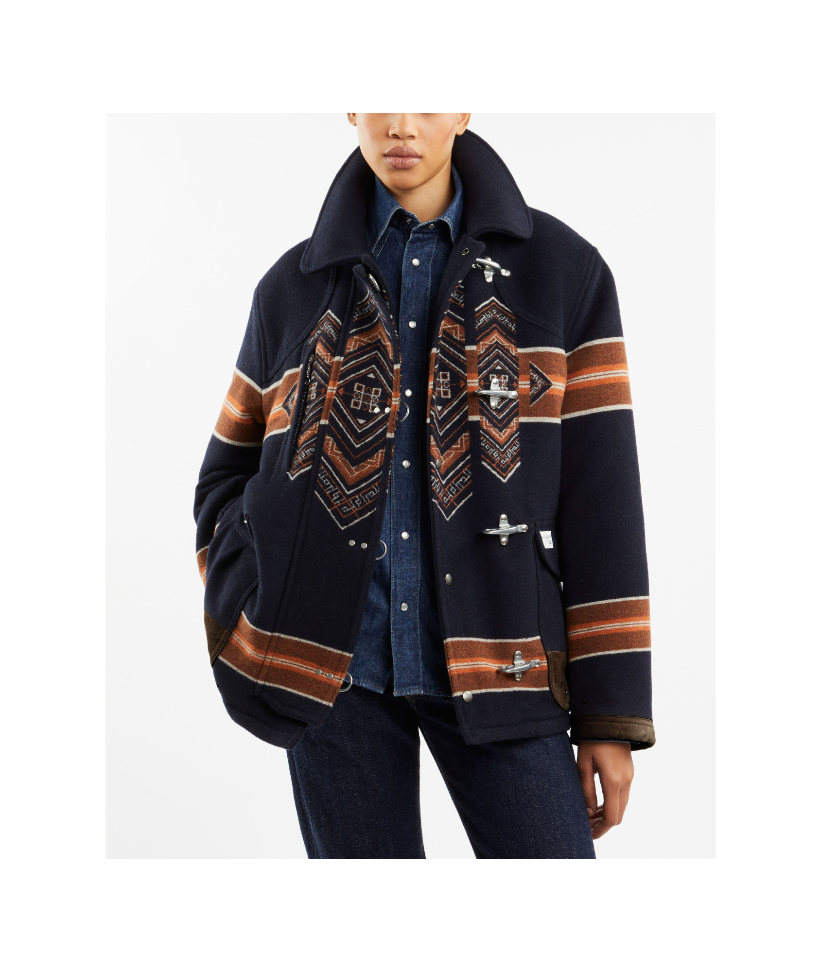 Fay Embroidered Wool Blend 4 Ganci Yateh Jacket In Black